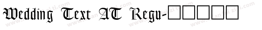 Wedding Text AT Regu字体转换